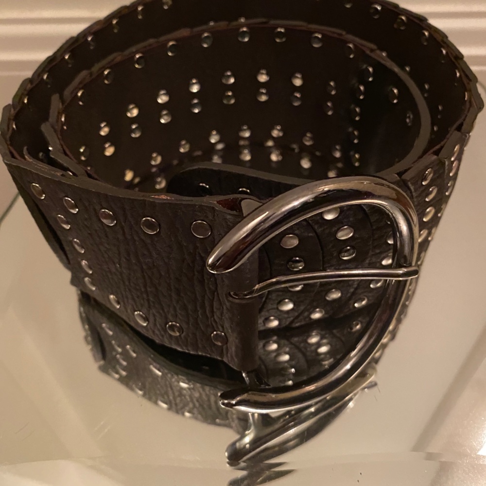 Nanni Brown Leather Belt 90